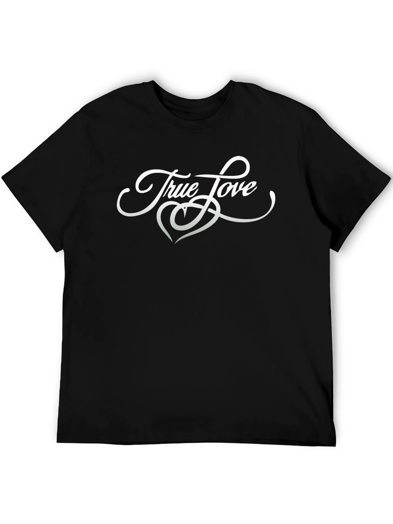 True Love Graphic Tee - Stylish Black T-Shirt