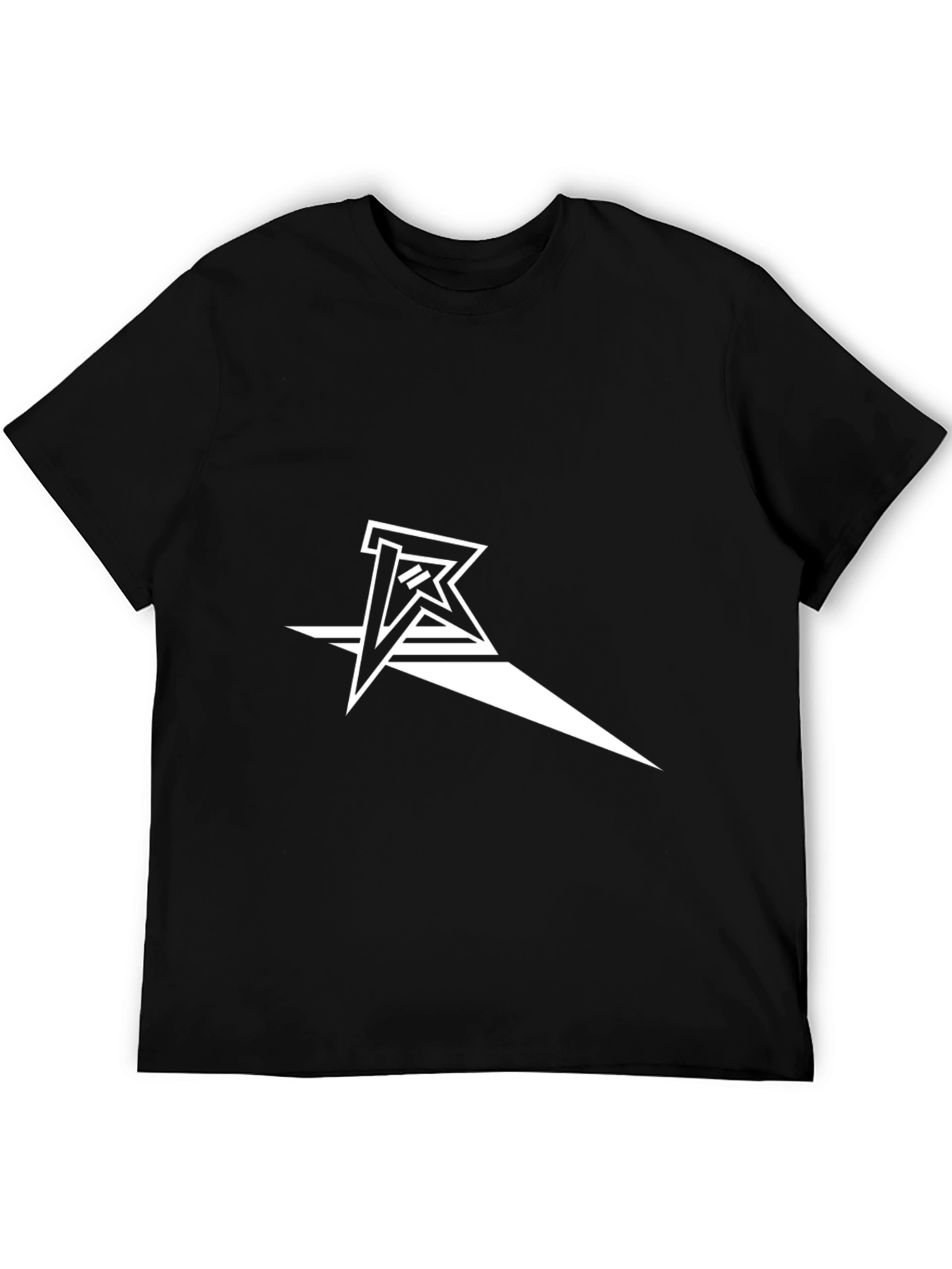 Modern Graphic Tee - Black with White Logo