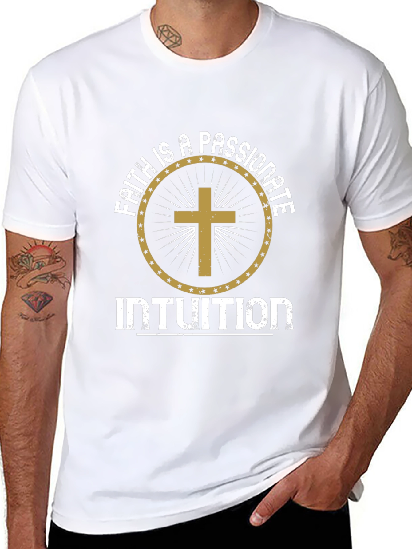 Faith is a Passionate Intuition Black T-Shirt