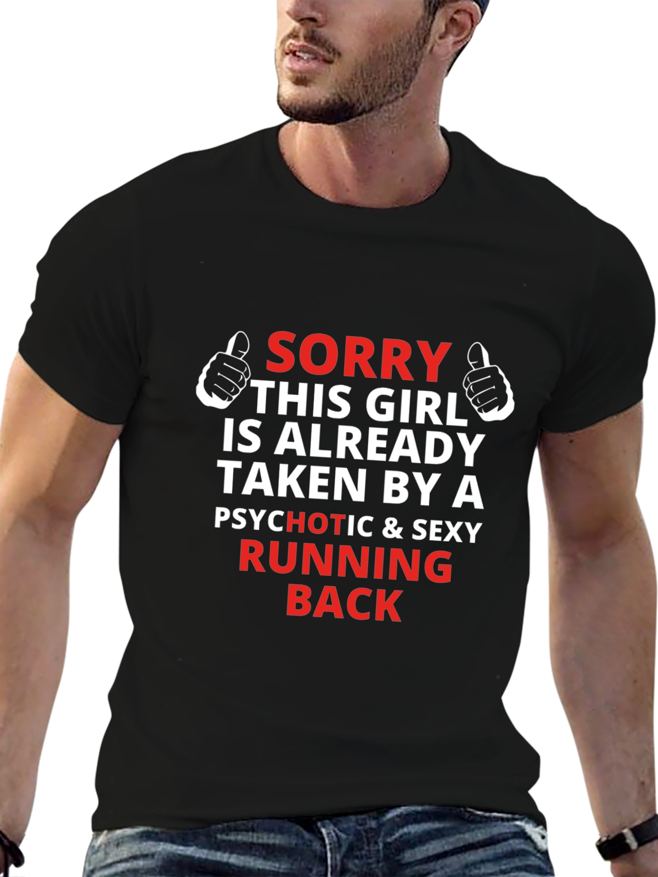Funny Running Back Graphic Tee