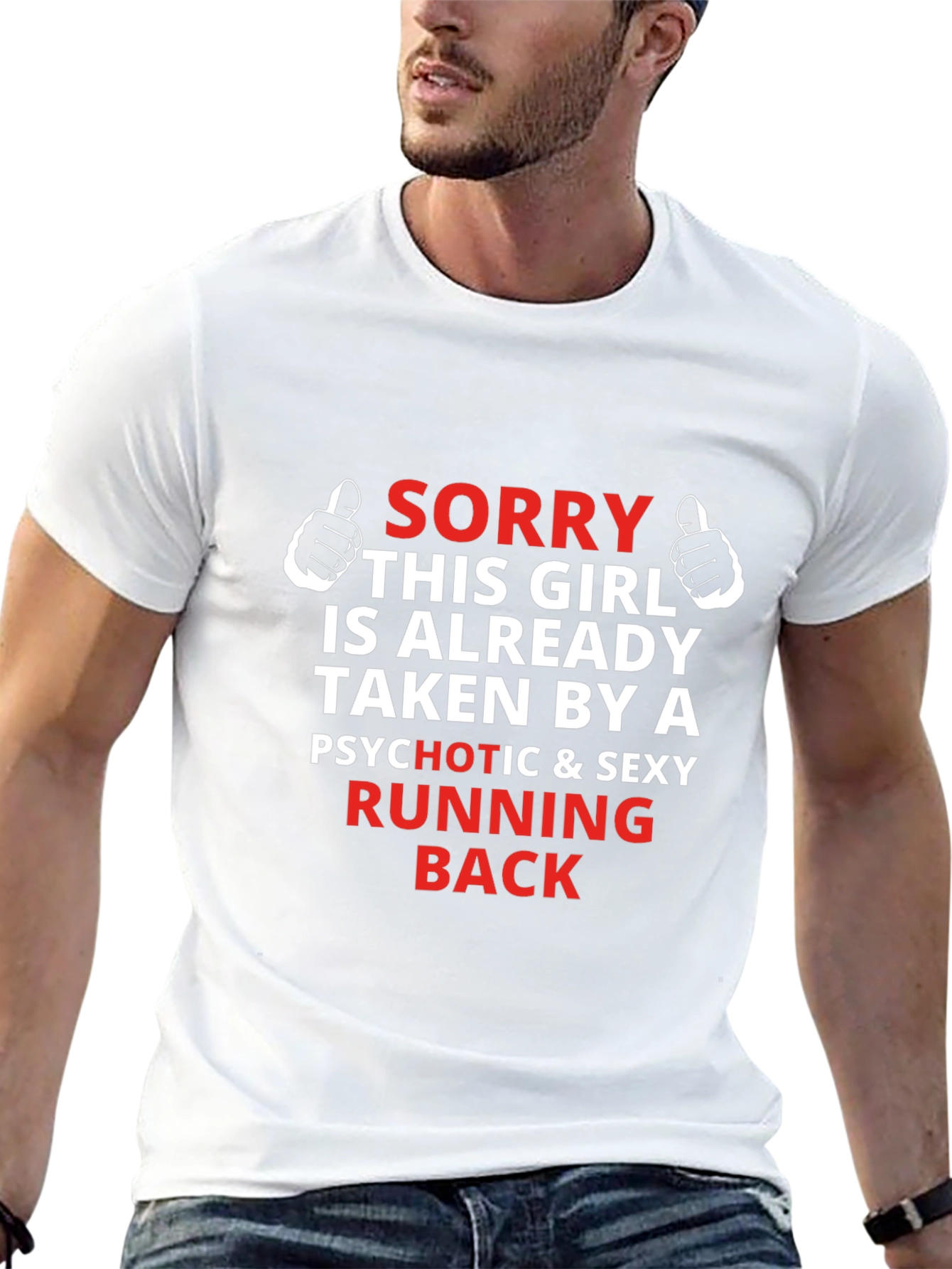 Funny Running Back Graphic Tee