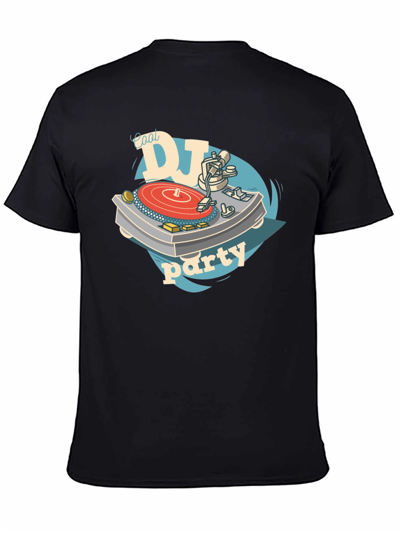 Cool DJ Party T-Shirt - Black