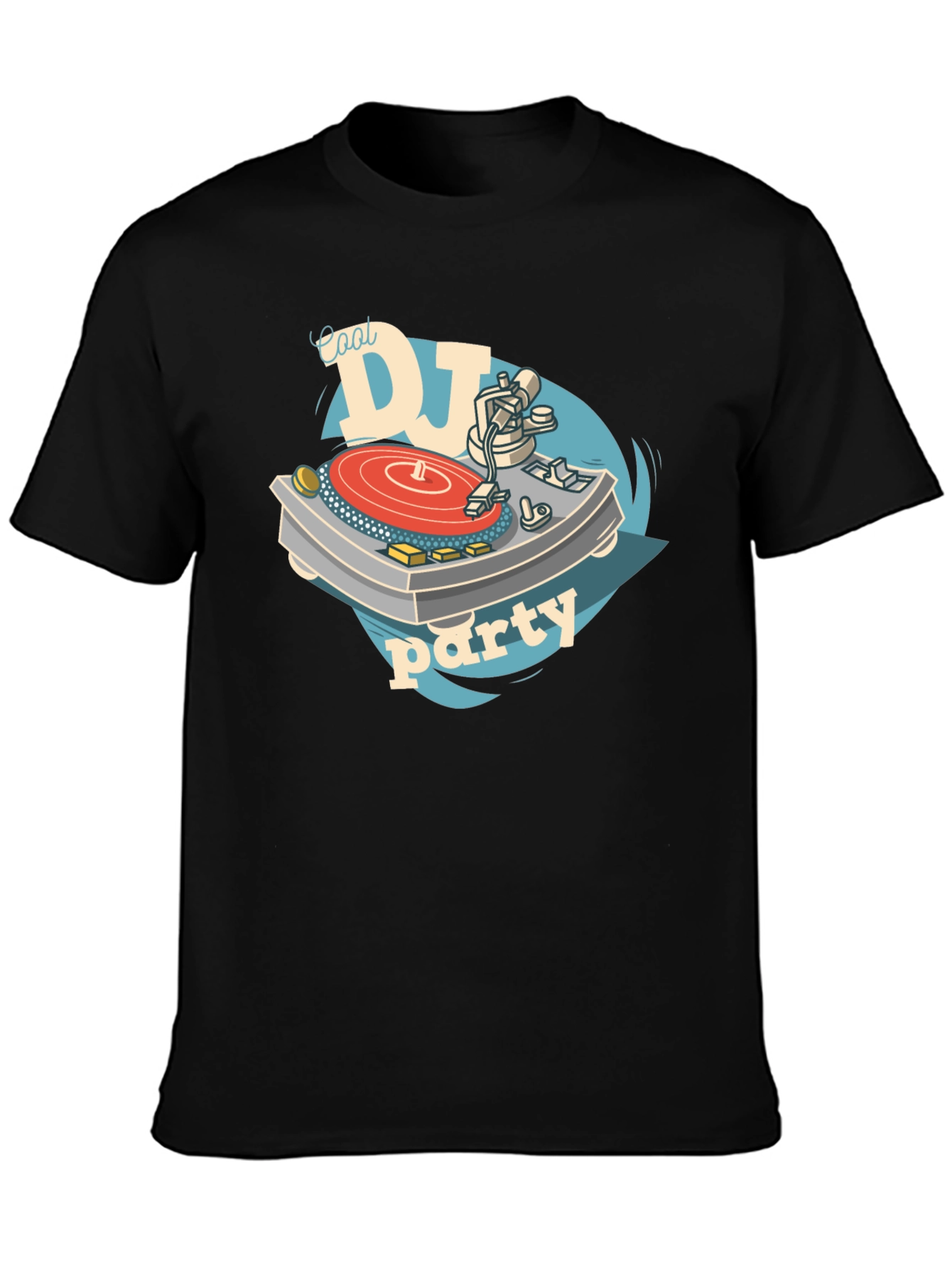 Cool DJ Party T-Shirt - Black