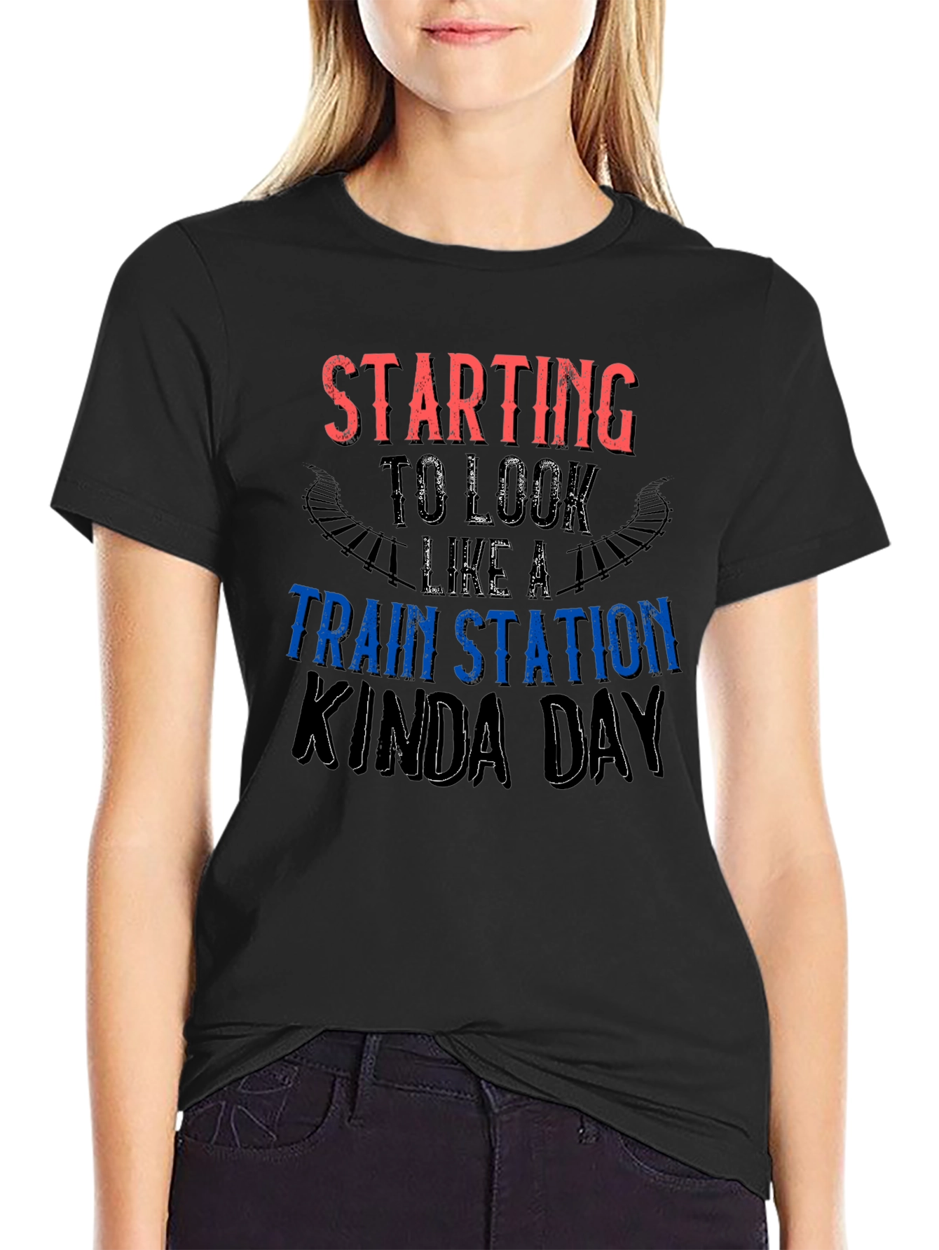 Train Station Kinda Day Graphic Tee