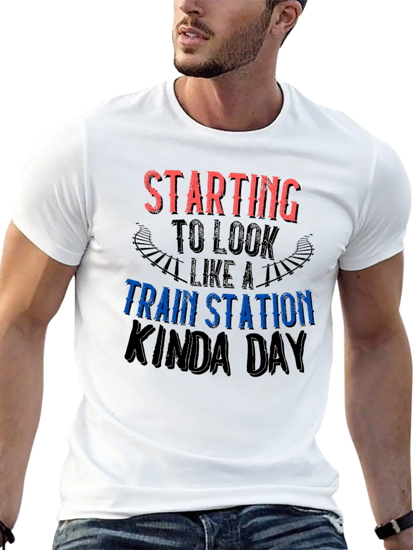 Train Station Kinda Day Graphic Tee