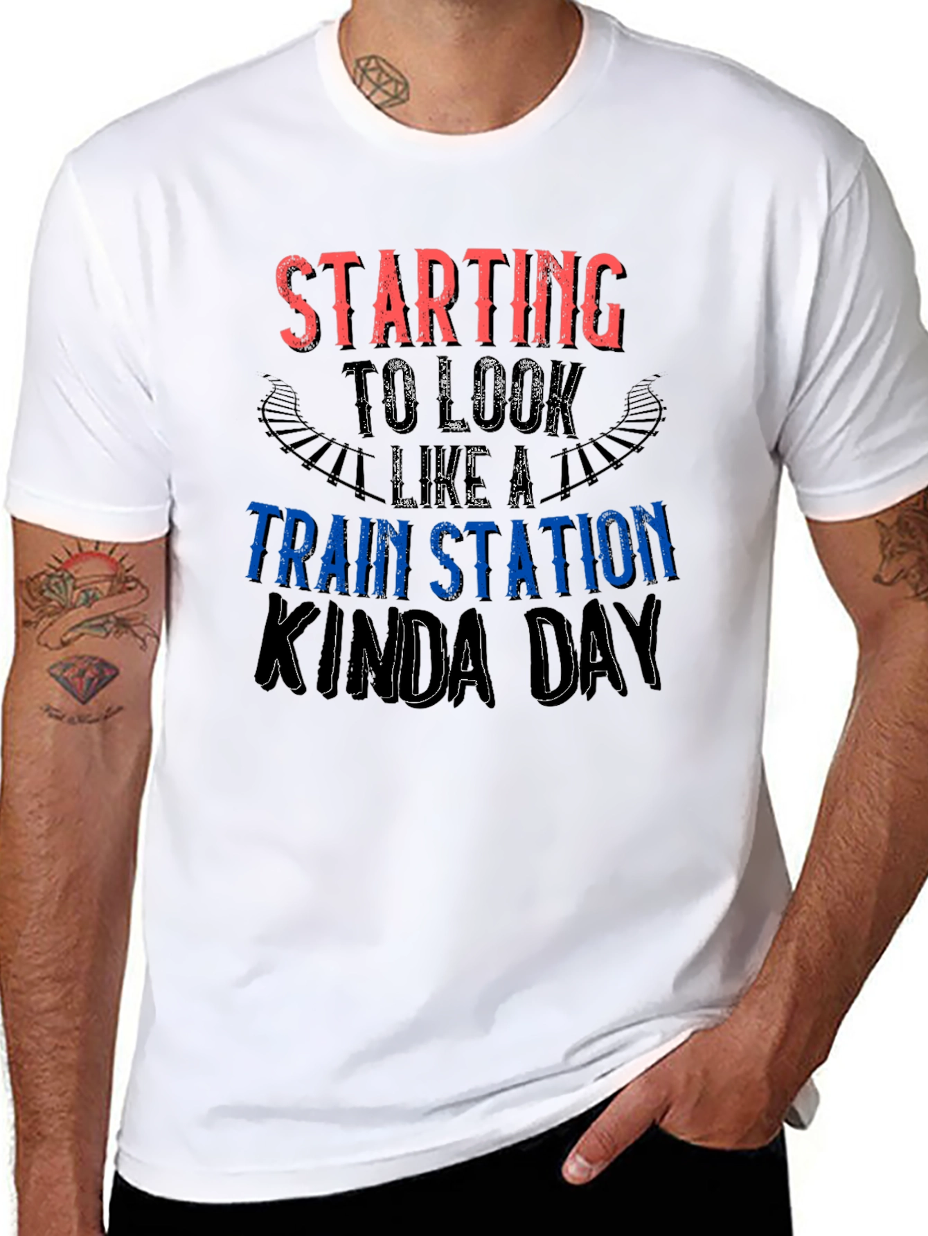 Train Station Kinda Day Graphic Tee