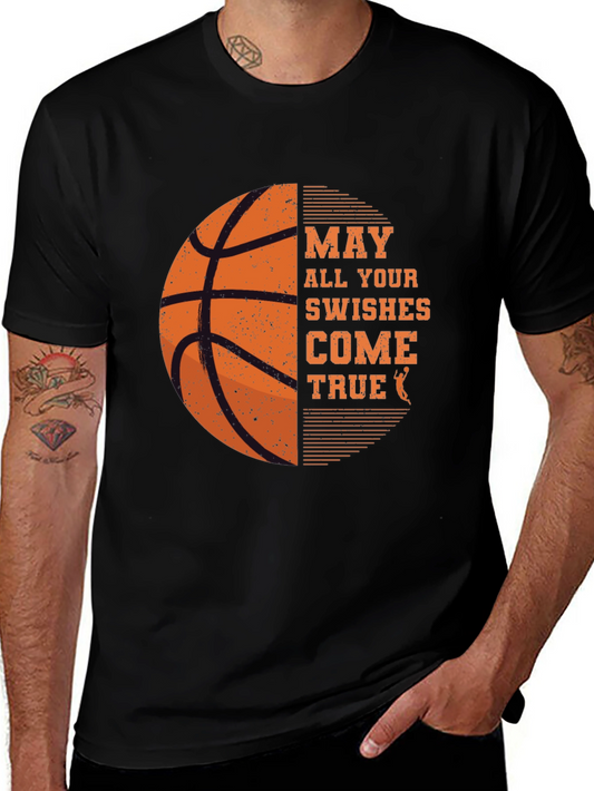 Basketball Swishes Come True Black T-Shirt