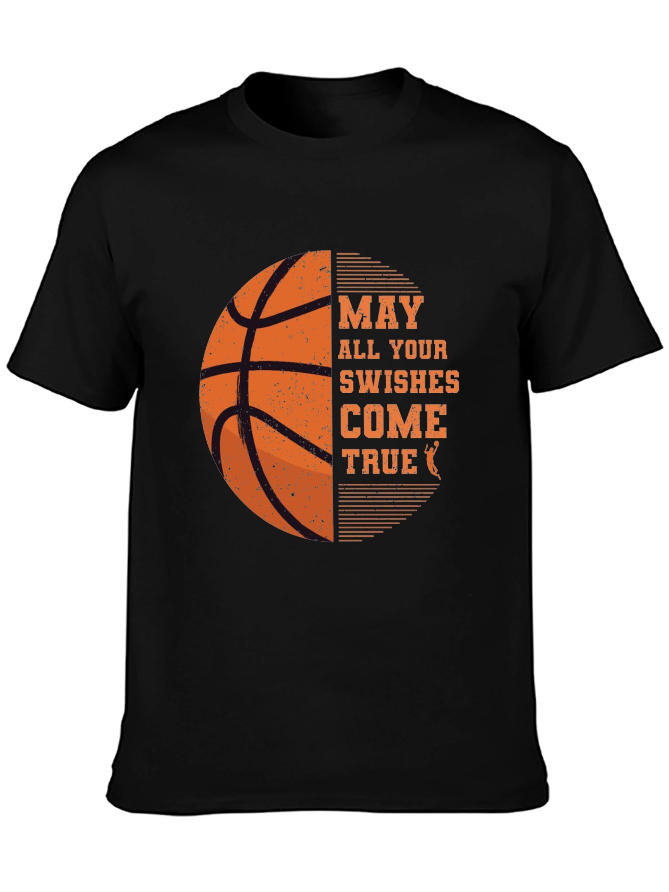 Basketball Swishes Come True Black T-Shirt
