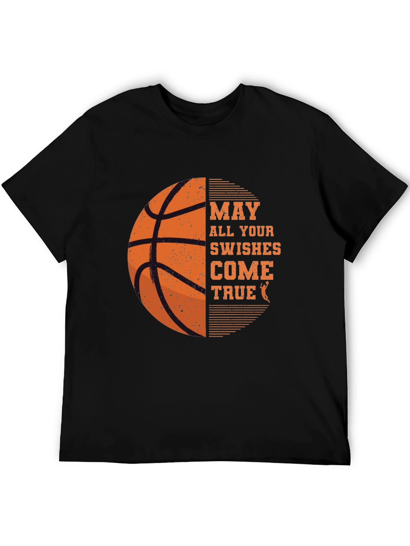 Basketball Swishes Come True Black T-Shirt