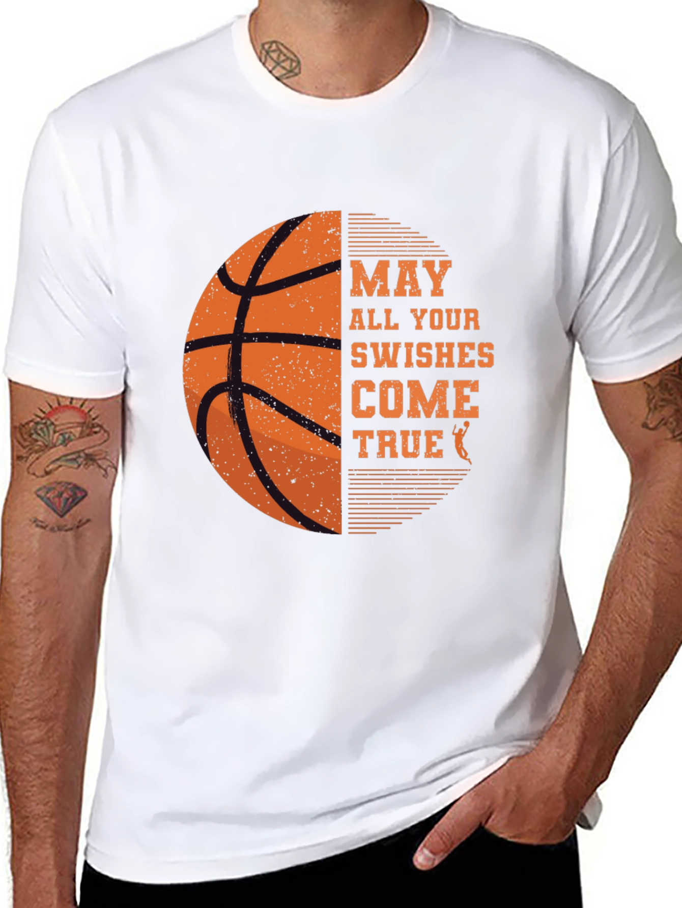 Basketball Swishes Come True Black T-Shirt