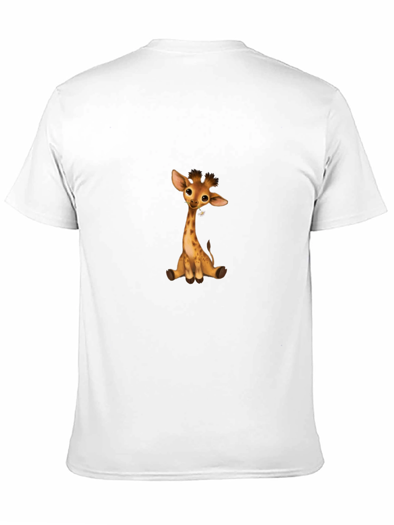 Cute Giraffe Graphic Tee - Black T-Shirt