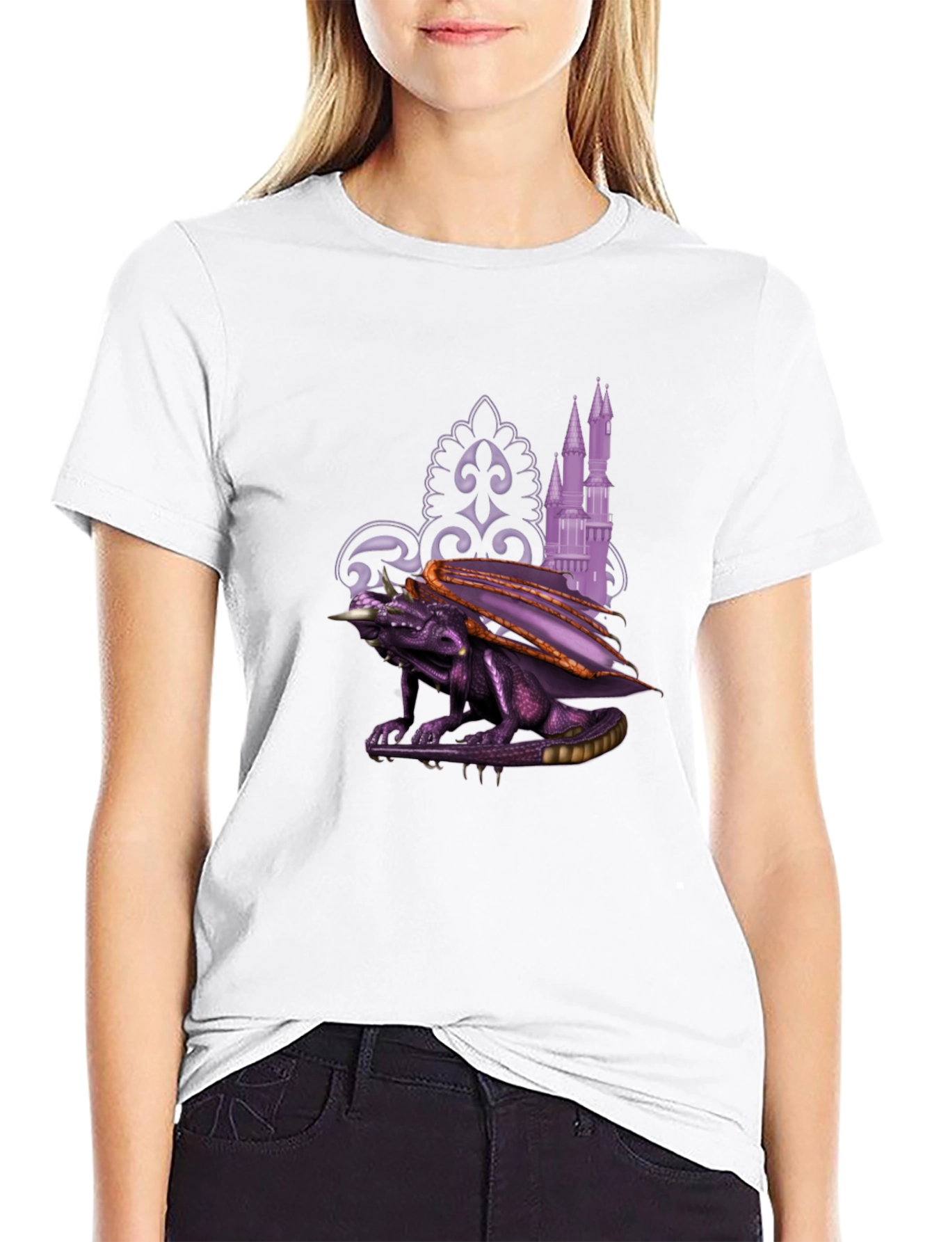 Fantasy Dragon Castle T-Shirt