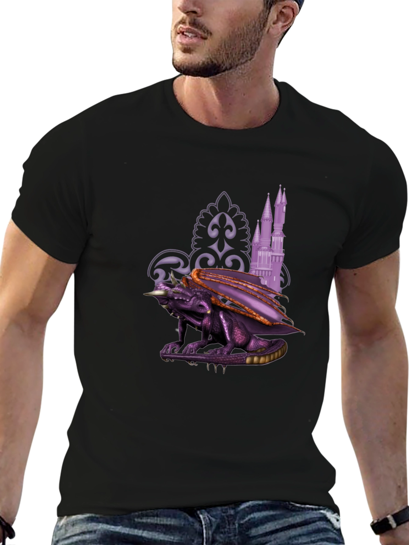 Fantasy Dragon Castle T-Shirt