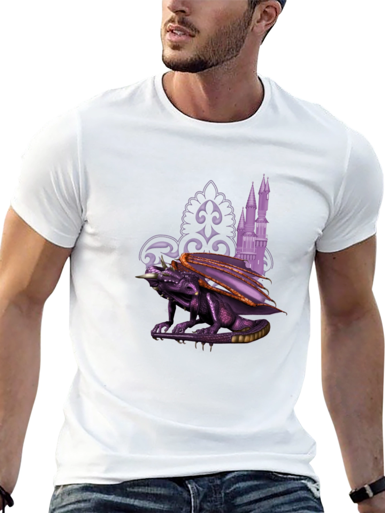 Fantasy Dragon Castle T-Shirt