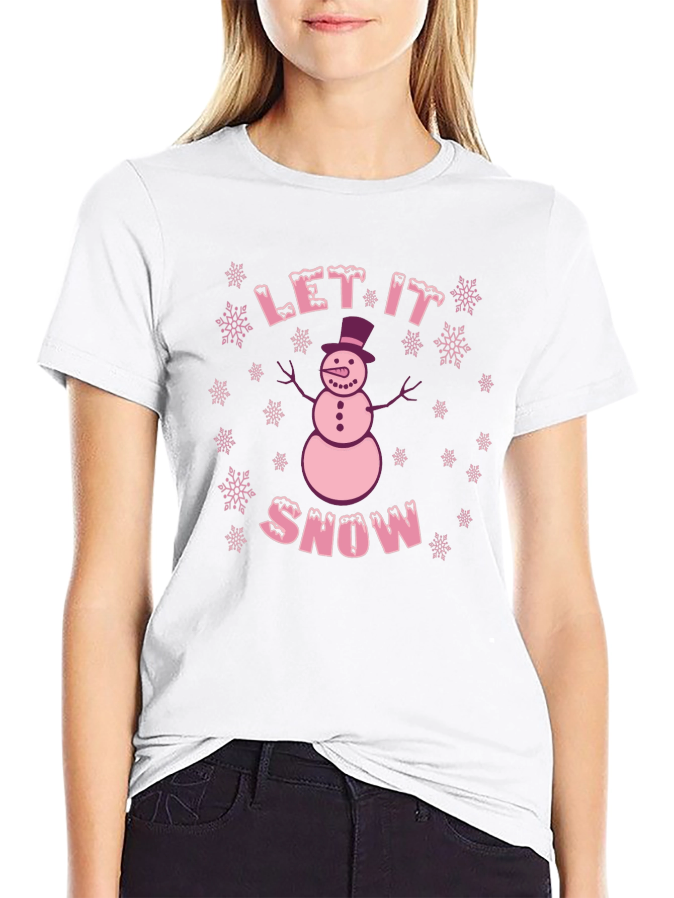 Festive Let It Snow Graphic Tee
