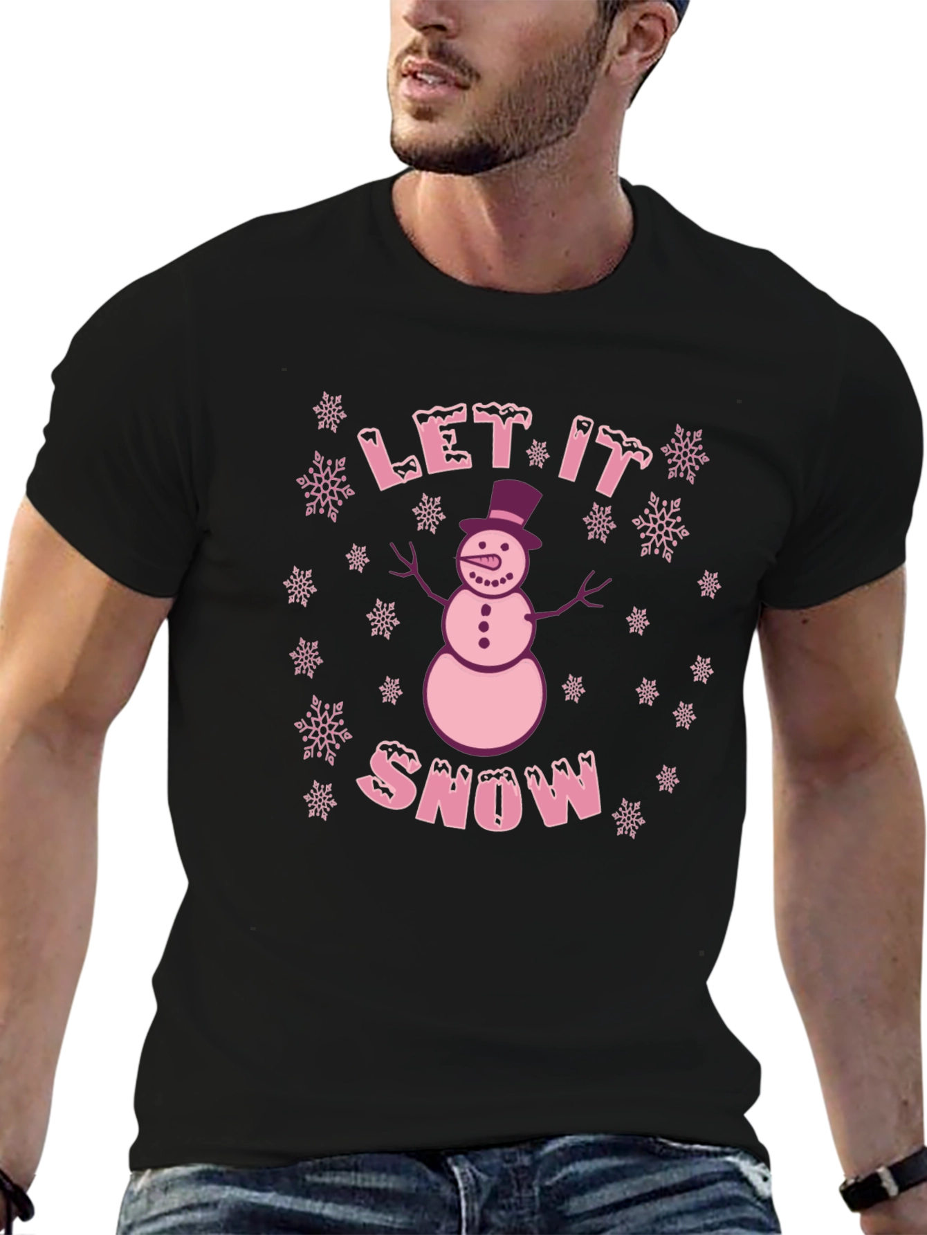 Festive Let It Snow Graphic Tee