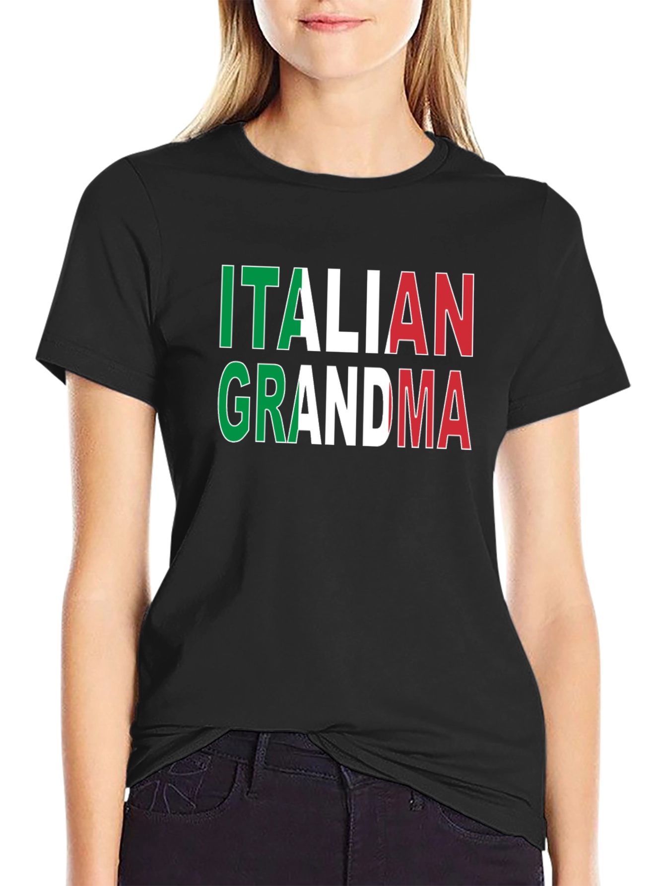 Italian Grandma T-Shirt - Italy Flag Pride