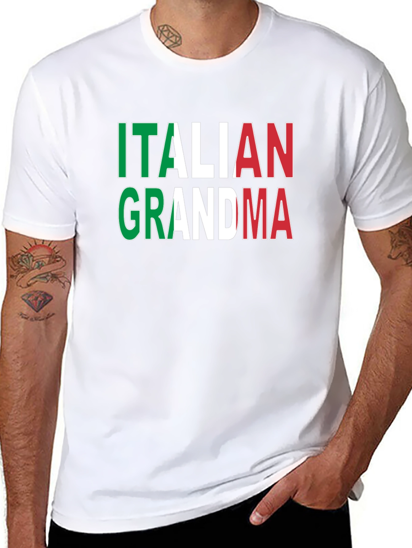 Italian Grandma T-Shirt - Italy Flag Pride