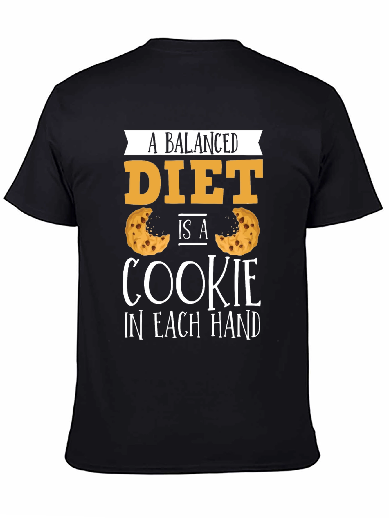 Balanced Diet Cookie T-Shirt - Funny Foodie Tee