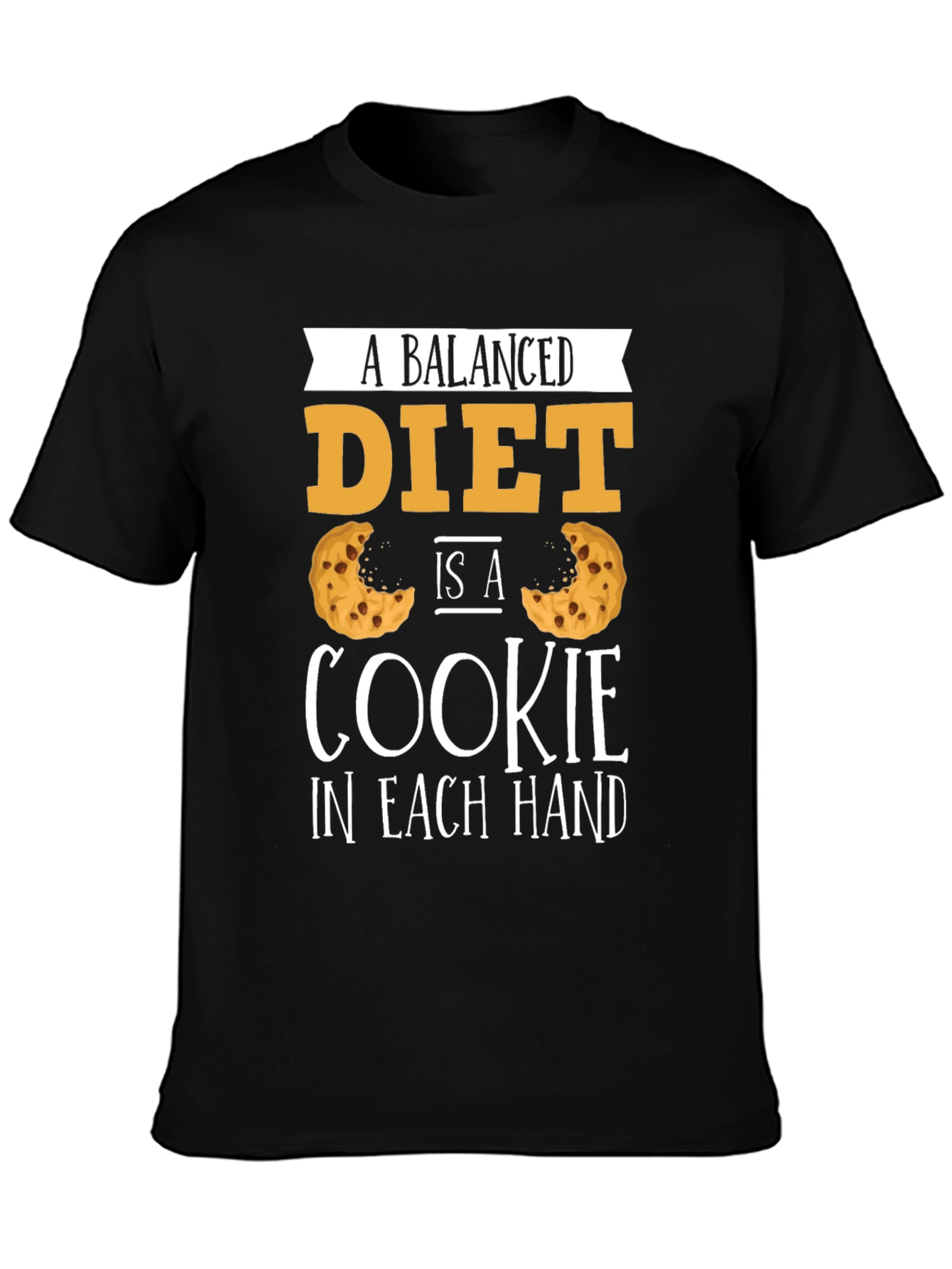 Balanced Diet Cookie T-Shirt - Funny Foodie Tee