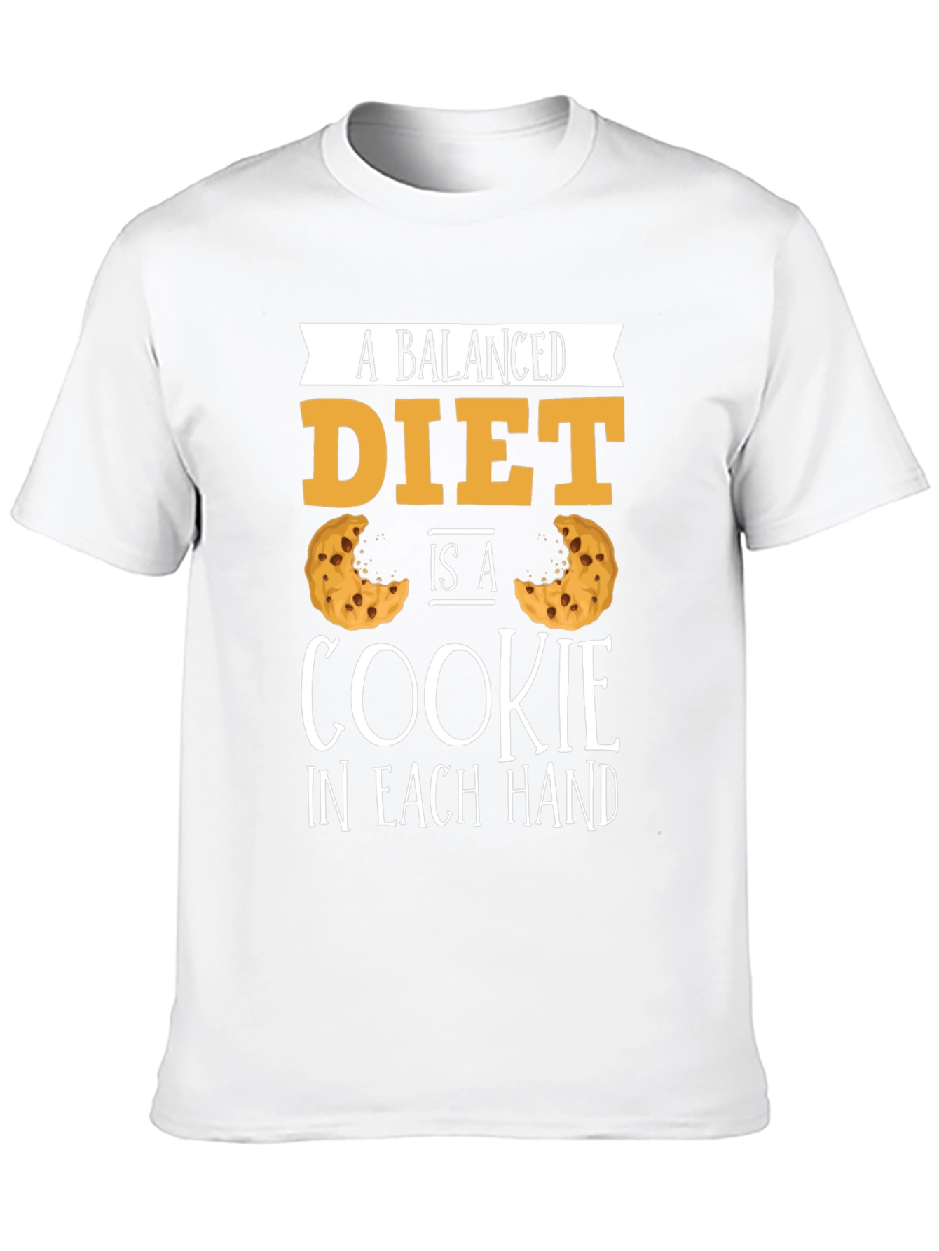 Balanced Diet Cookie T-Shirt - Funny Foodie Tee