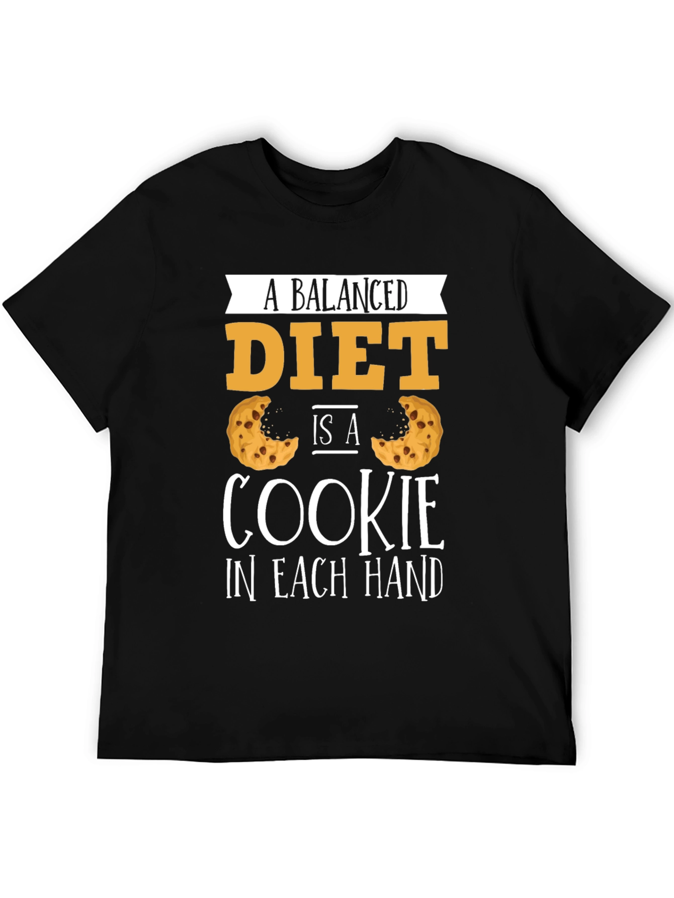 Balanced Diet Cookie T-Shirt - Funny Foodie Tee