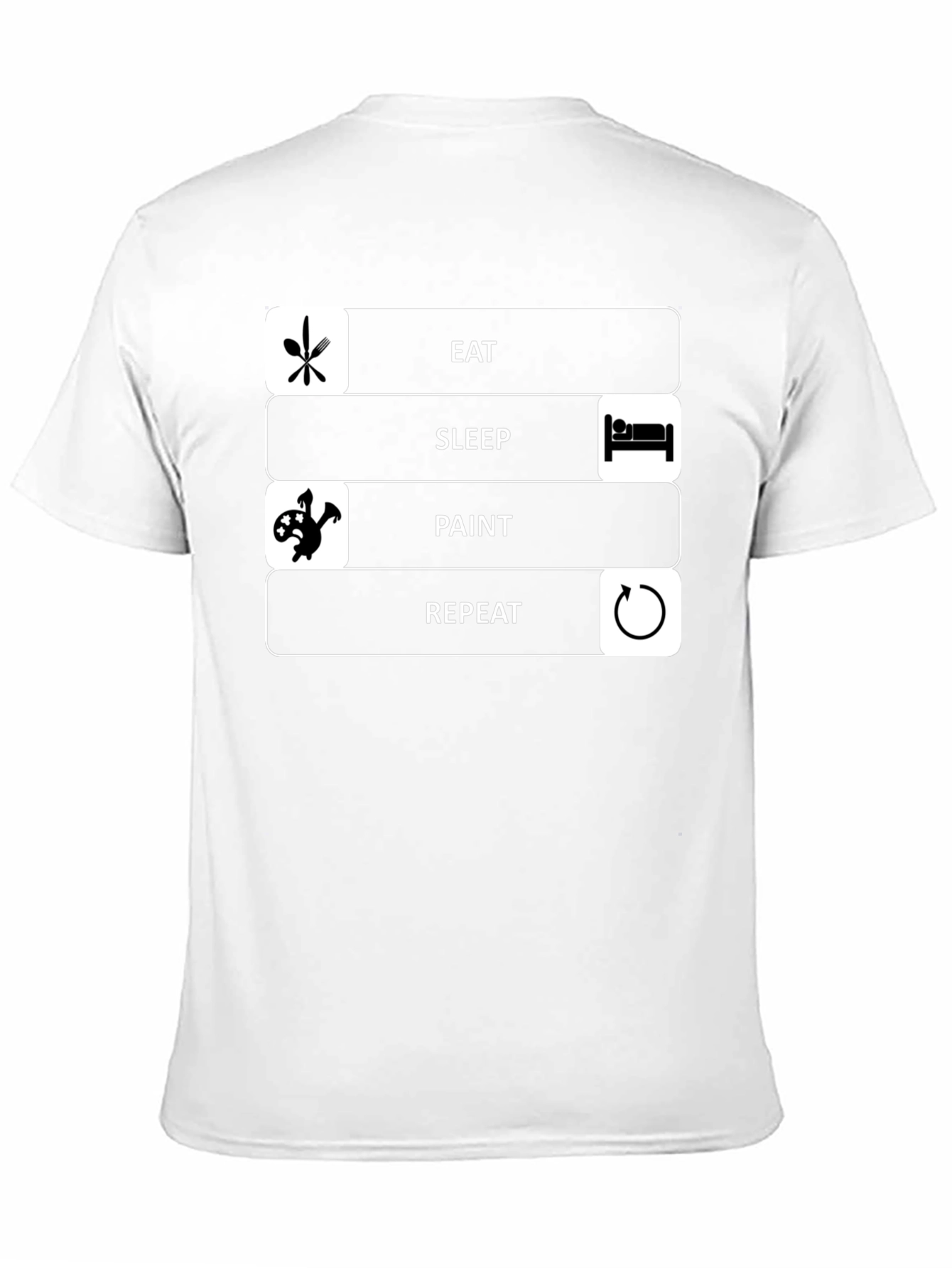Eat Sleep Paint Repeat Graphic Tee