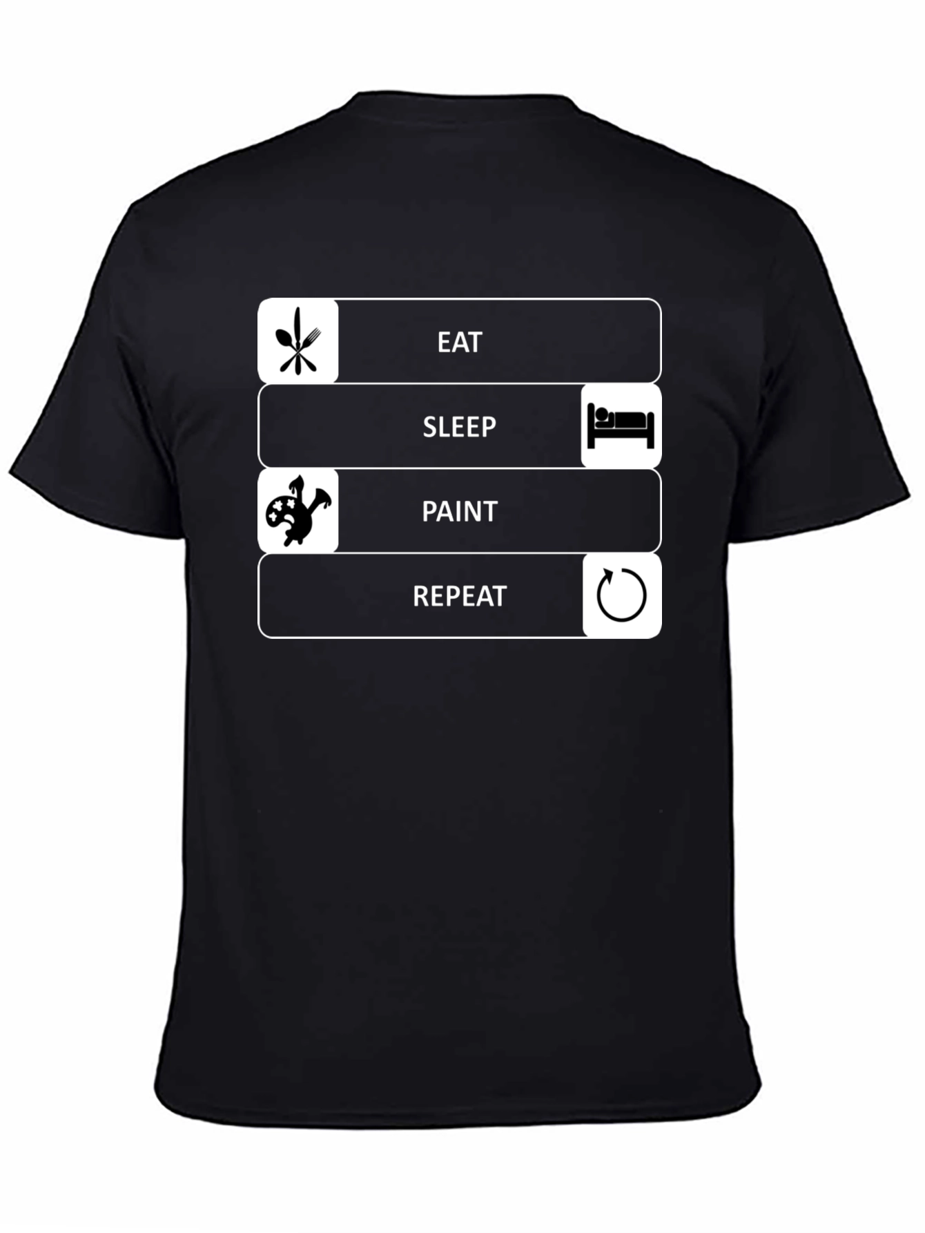 Eat Sleep Paint Repeat Graphic Tee