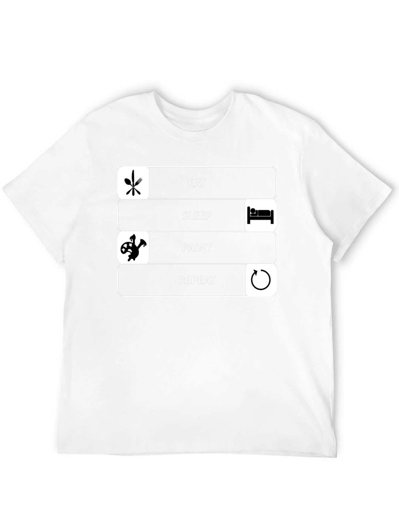 Eat Sleep Paint Repeat Graphic Tee