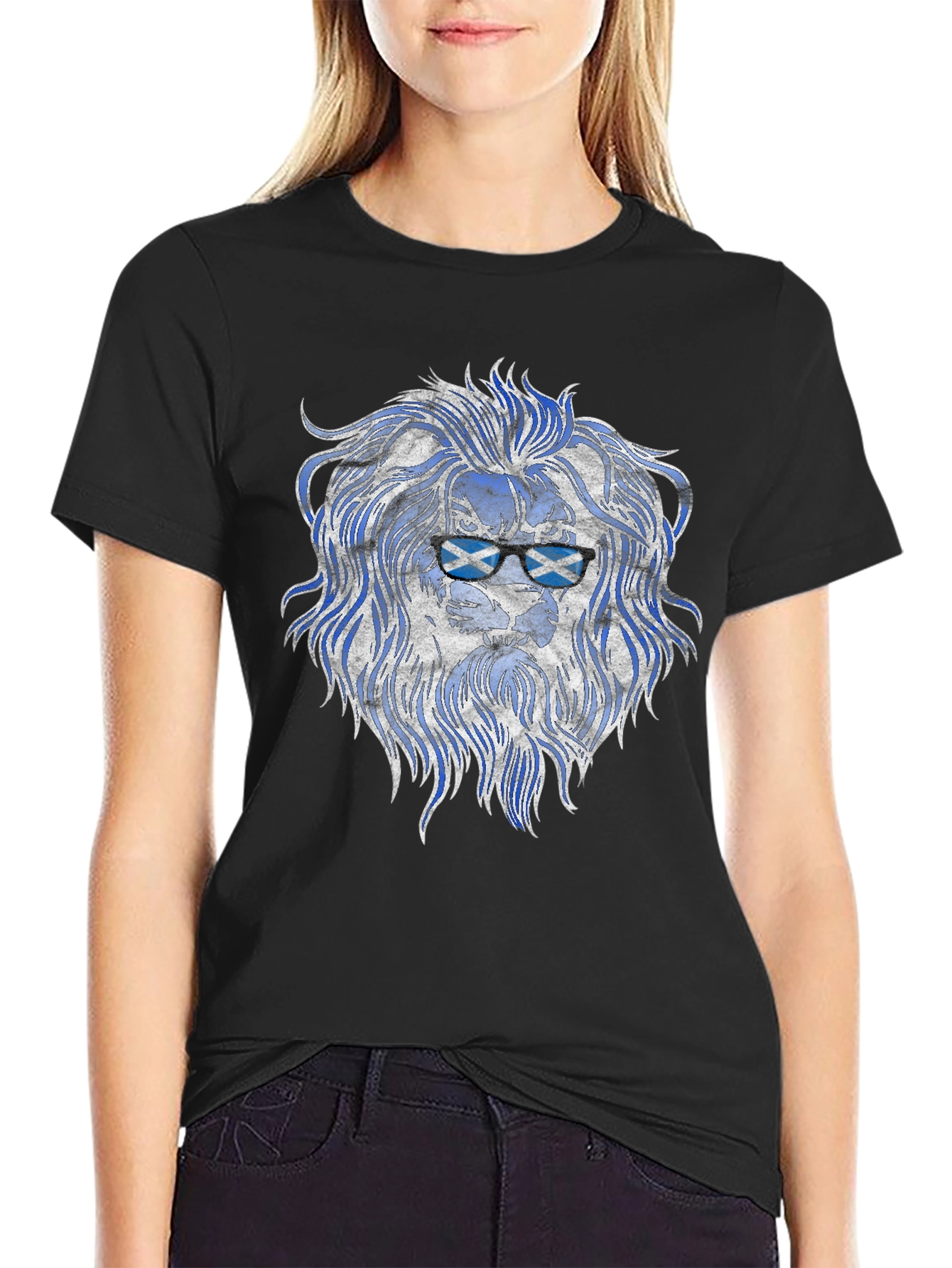 Scottish Lion Flag Graphic Mens T-Shirt