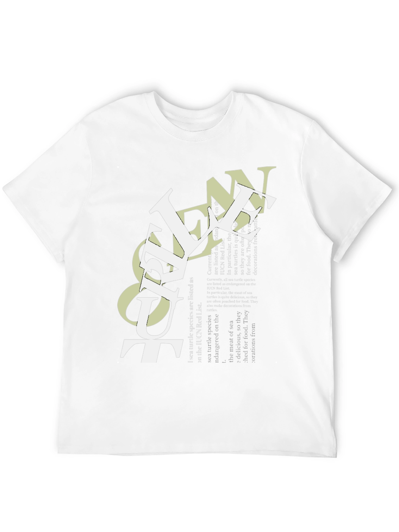 Urban Graphic Tee - Ocean Text