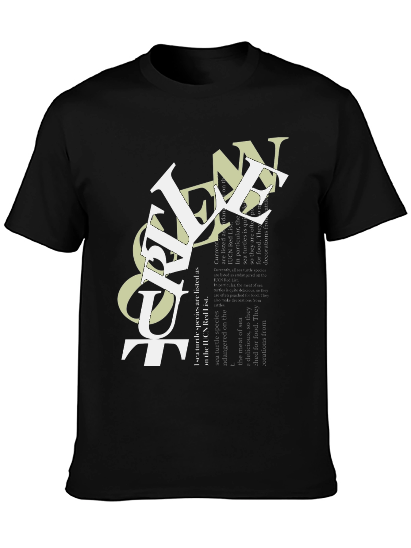 Urban Graphic Tee - Ocean Text