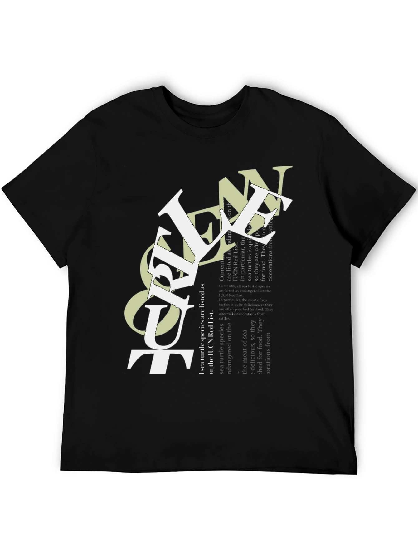 Urban Graphic Tee - Ocean Text