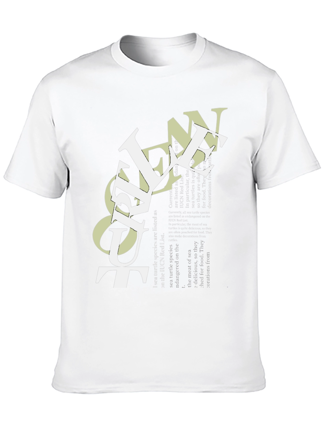 Urban Graphic Tee - Ocean Text