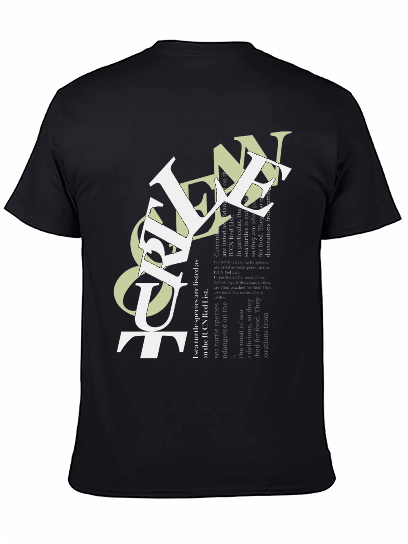 Urban Graphic Tee - Ocean Text