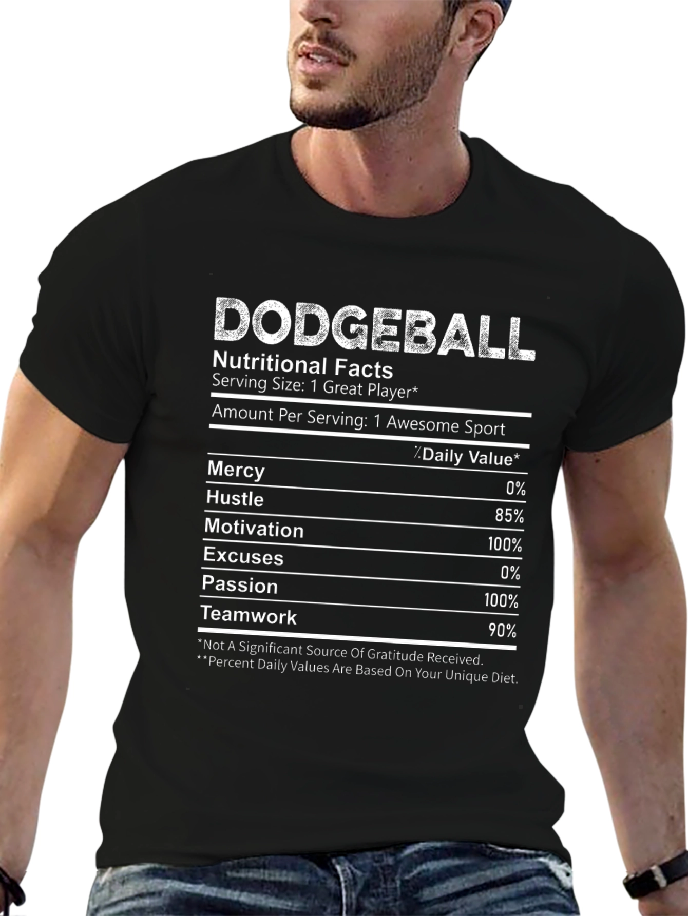 Dodgeball Nutritional Facts T-Shirt