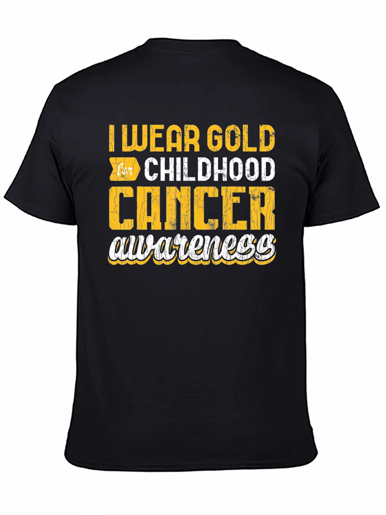 Gold Childhood Cancer Awareness T-Shirt