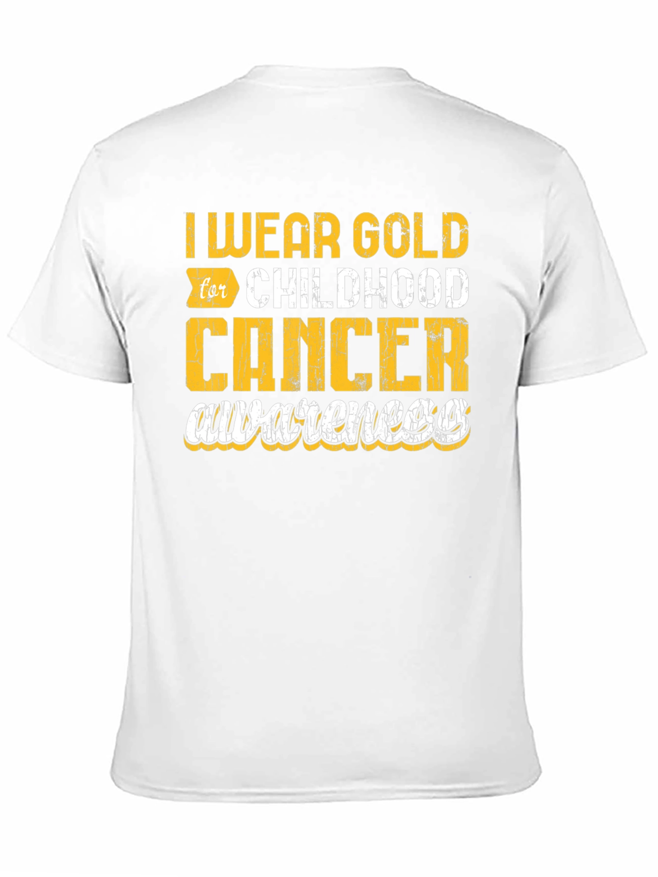 Gold Childhood Cancer Awareness T-Shirt