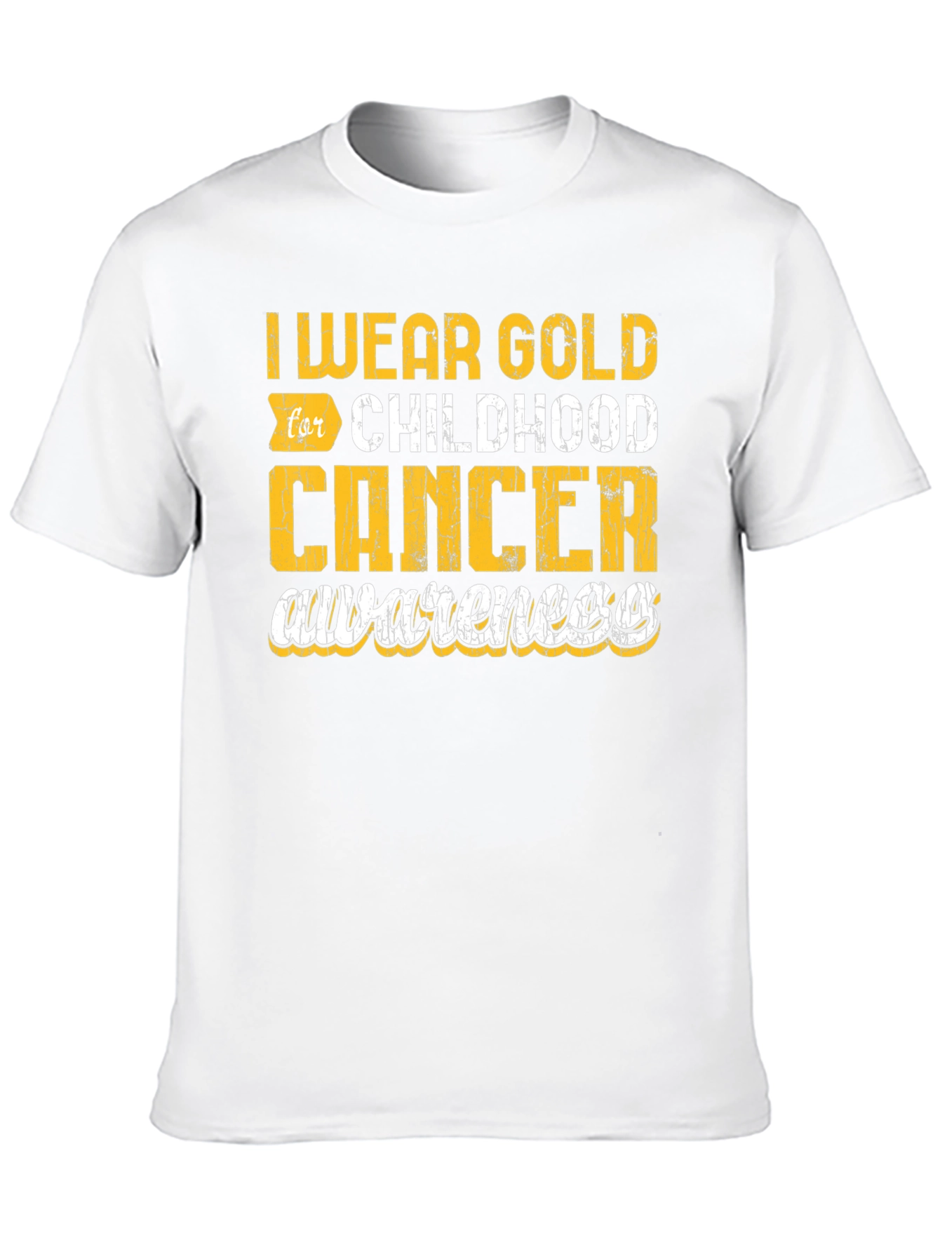 Gold Childhood Cancer Awareness T-Shirt