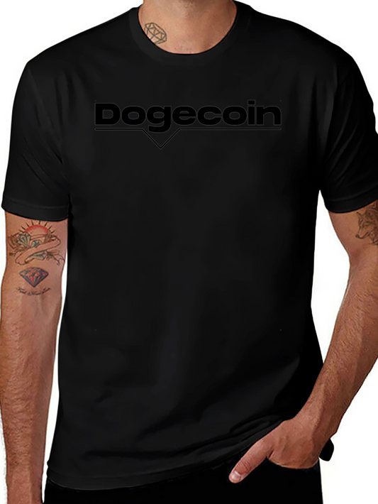 Dogecoin Crypto Black T-Shirt - Modern Style