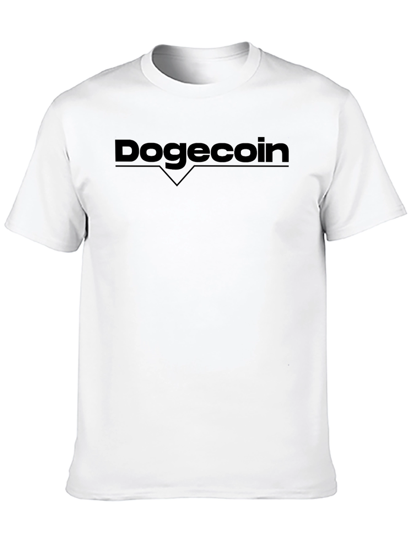 Dogecoin Crypto Black T-Shirt - Modern Style
