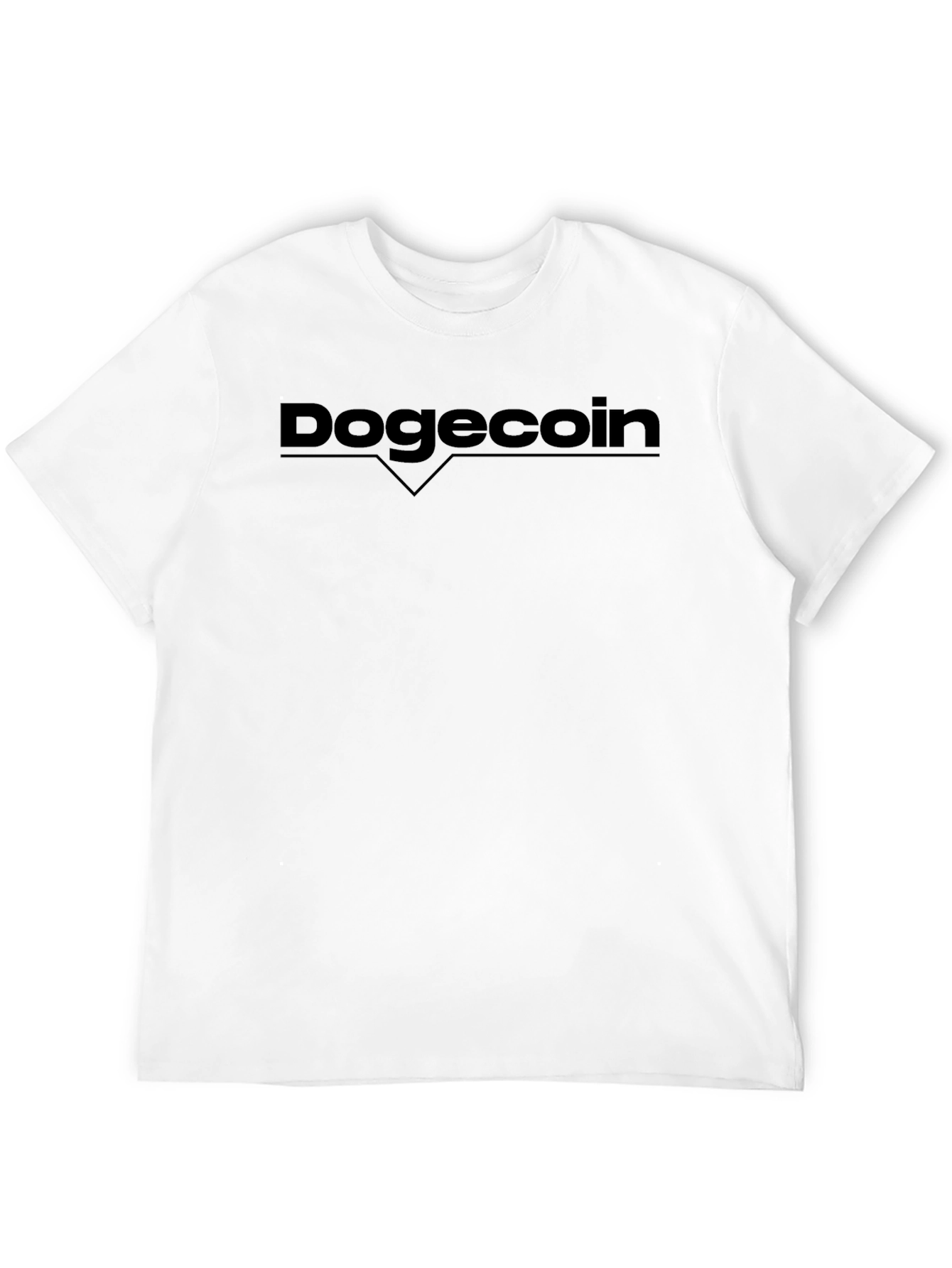 Dogecoin Crypto Black T-Shirt - Modern Style