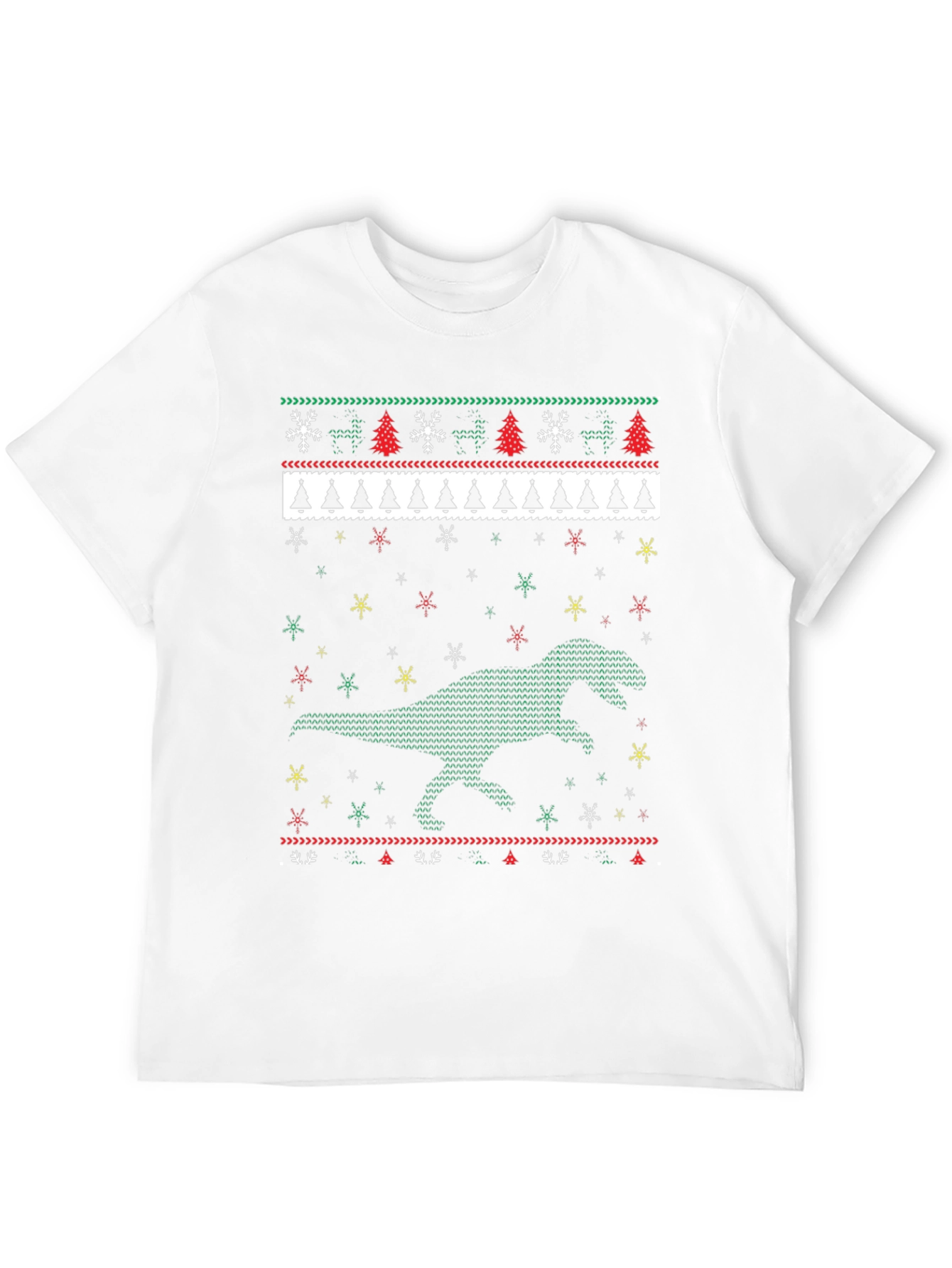 Dinosaur Christmas Sweater T-Shirt
