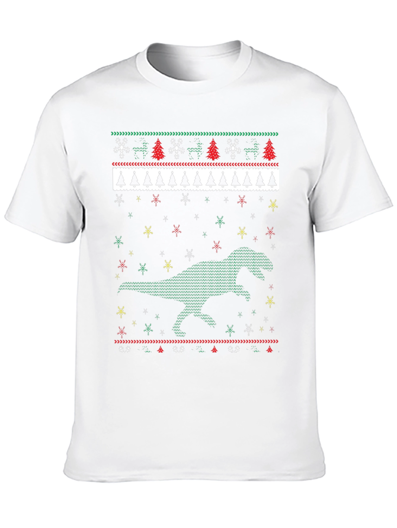 Dinosaur Christmas Sweater T-Shirt