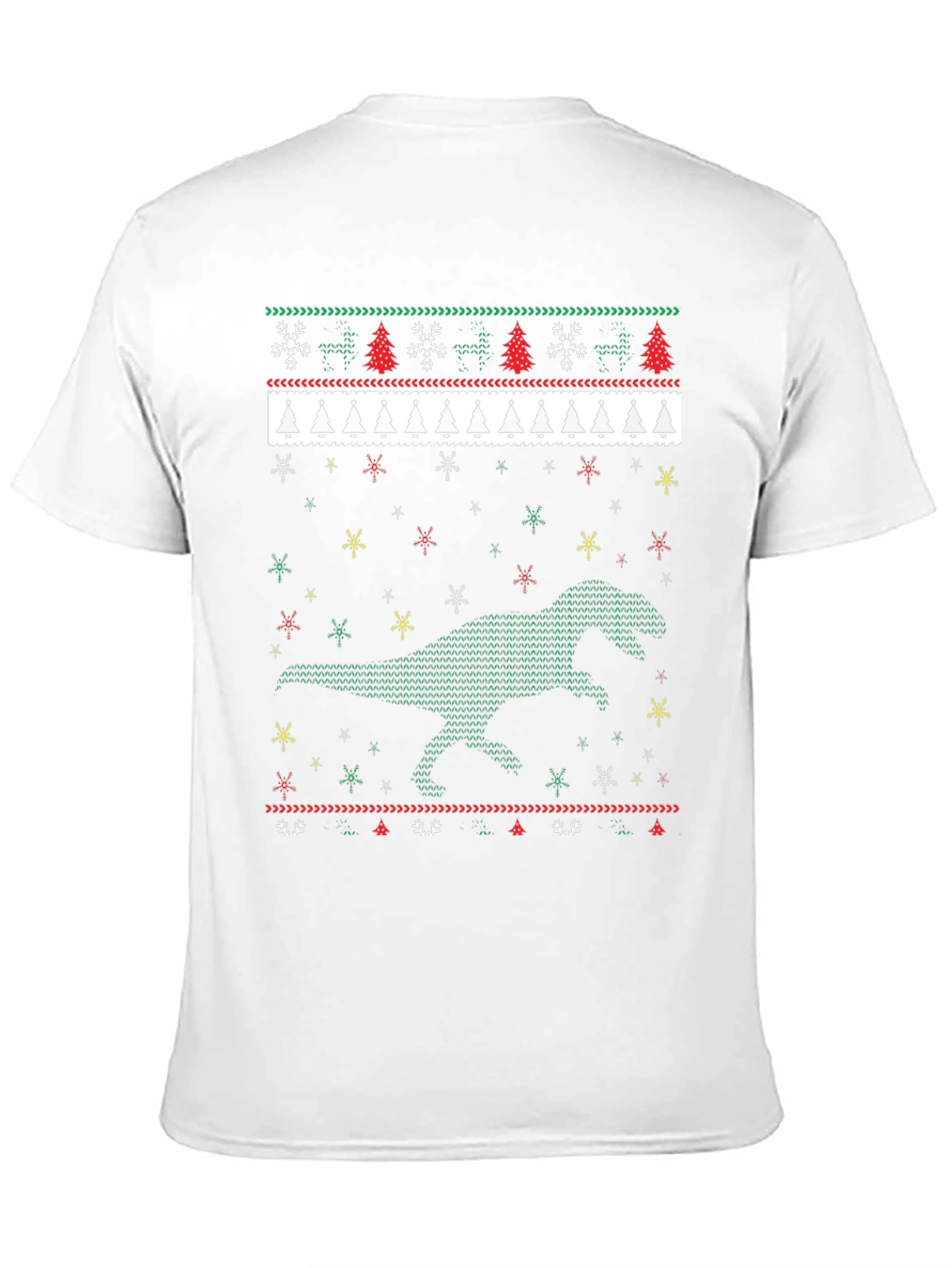 Dinosaur Christmas Sweater T-Shirt