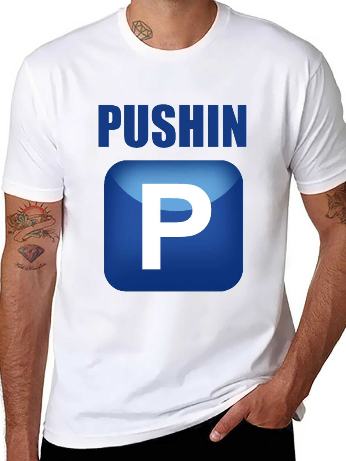 Pushin P Graphic T-Shirt - Trendy & Comfortable