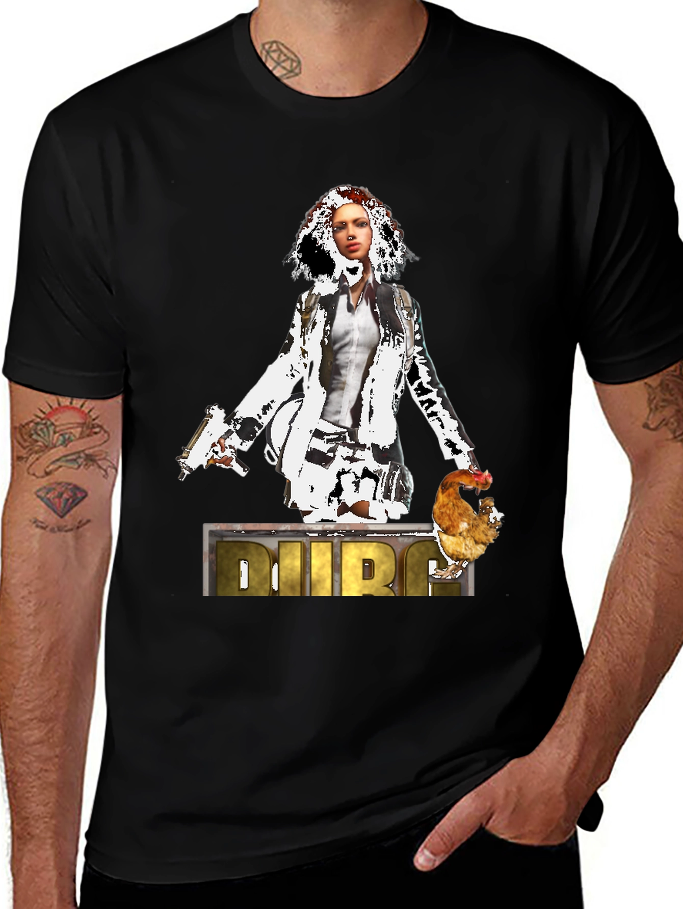 PUBG Chicken Dinner Graphic T-Shirt