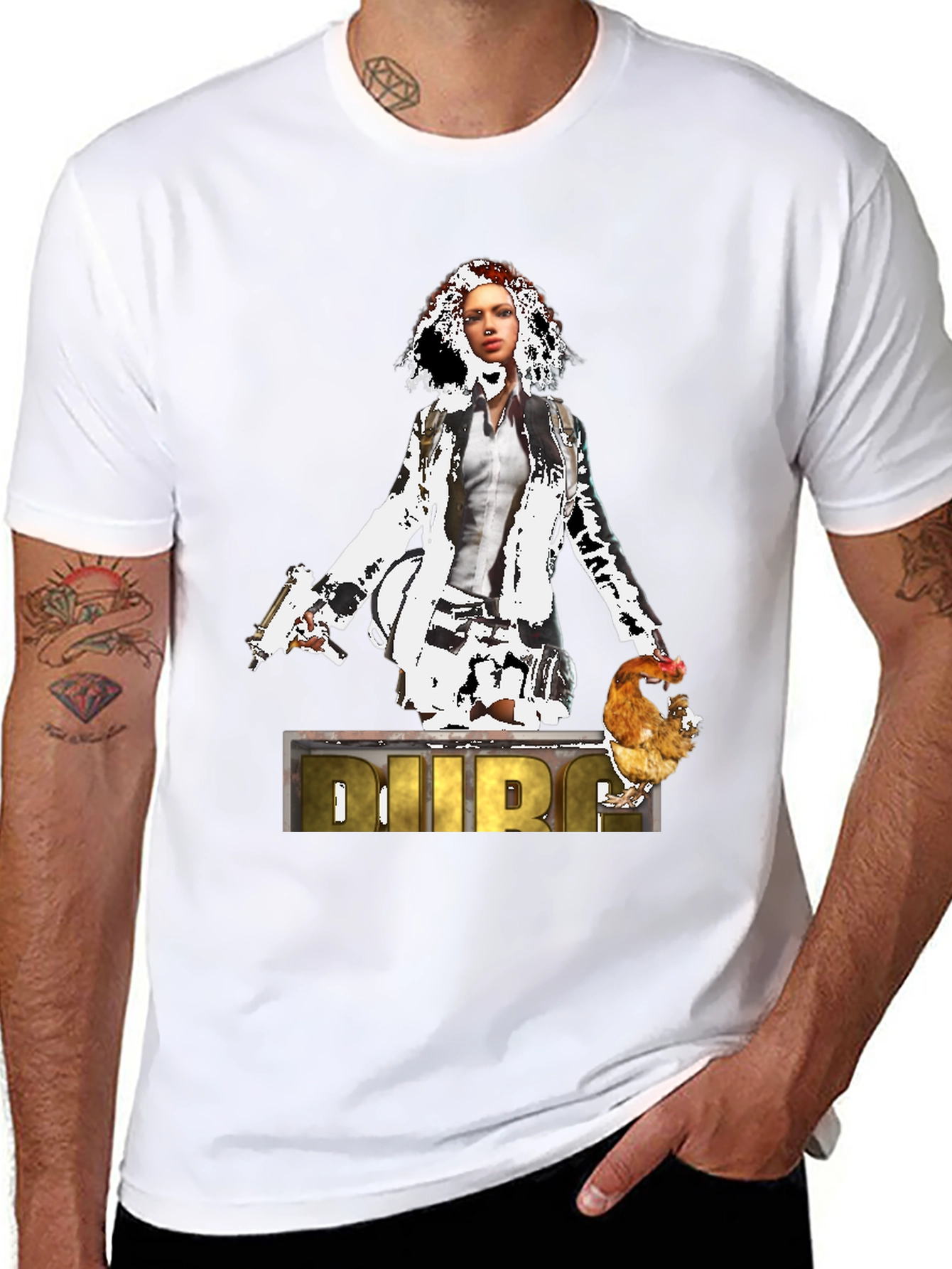 PUBG Chicken Dinner Graphic T-Shirt