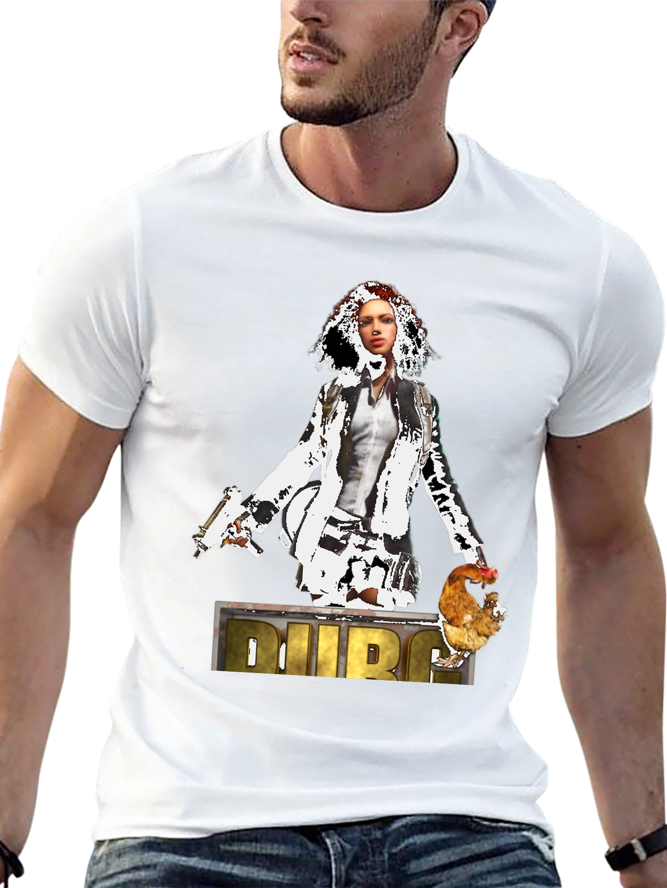 PUBG Chicken Dinner Graphic T-Shirt