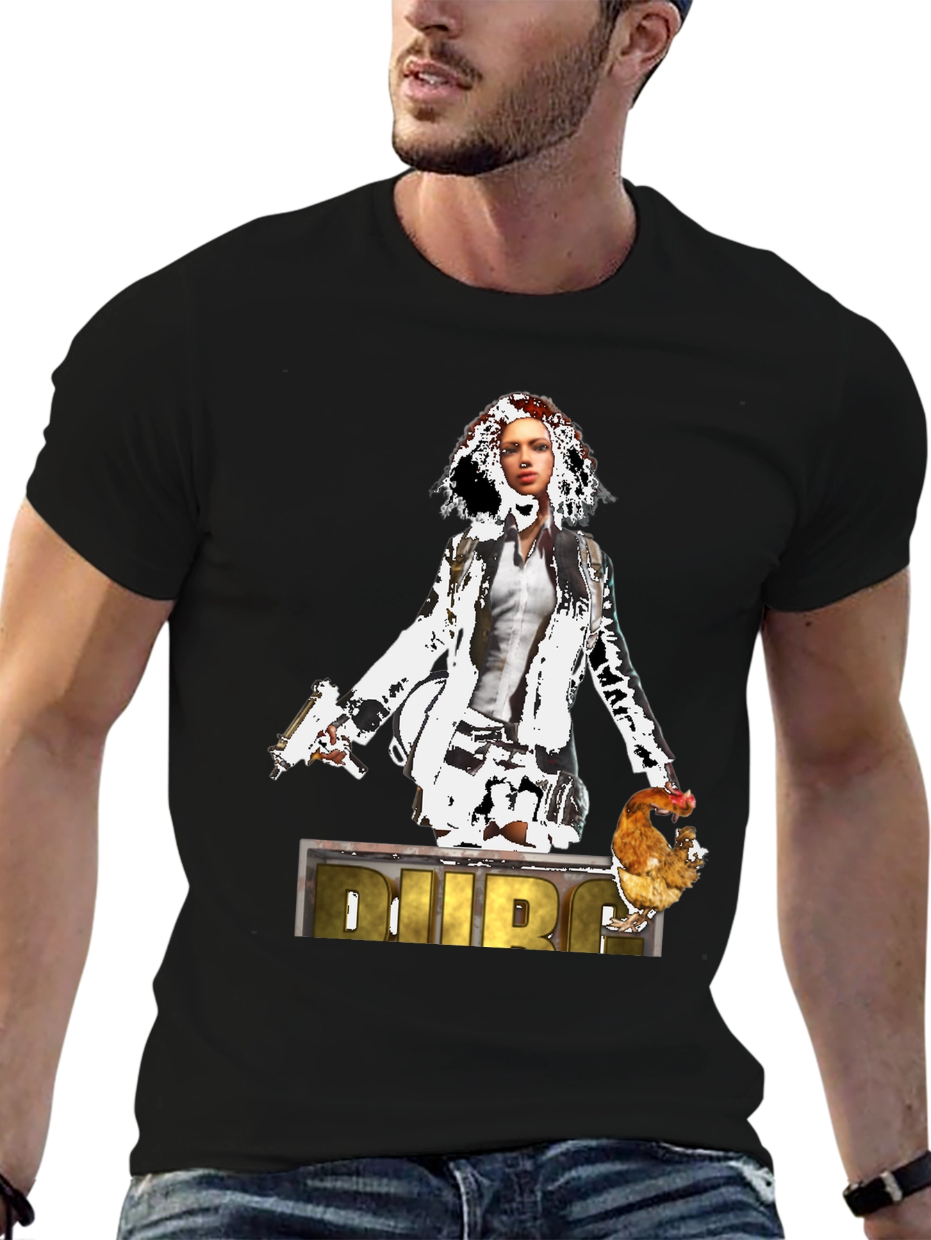 PUBG Chicken Dinner Graphic T-Shirt